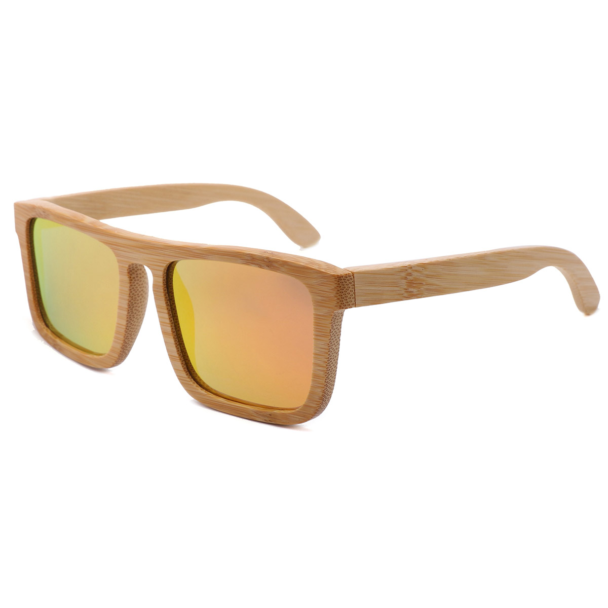 PERFUSORIUS Eco-amica Naturalis Bamboo Square Frame Sunglasses