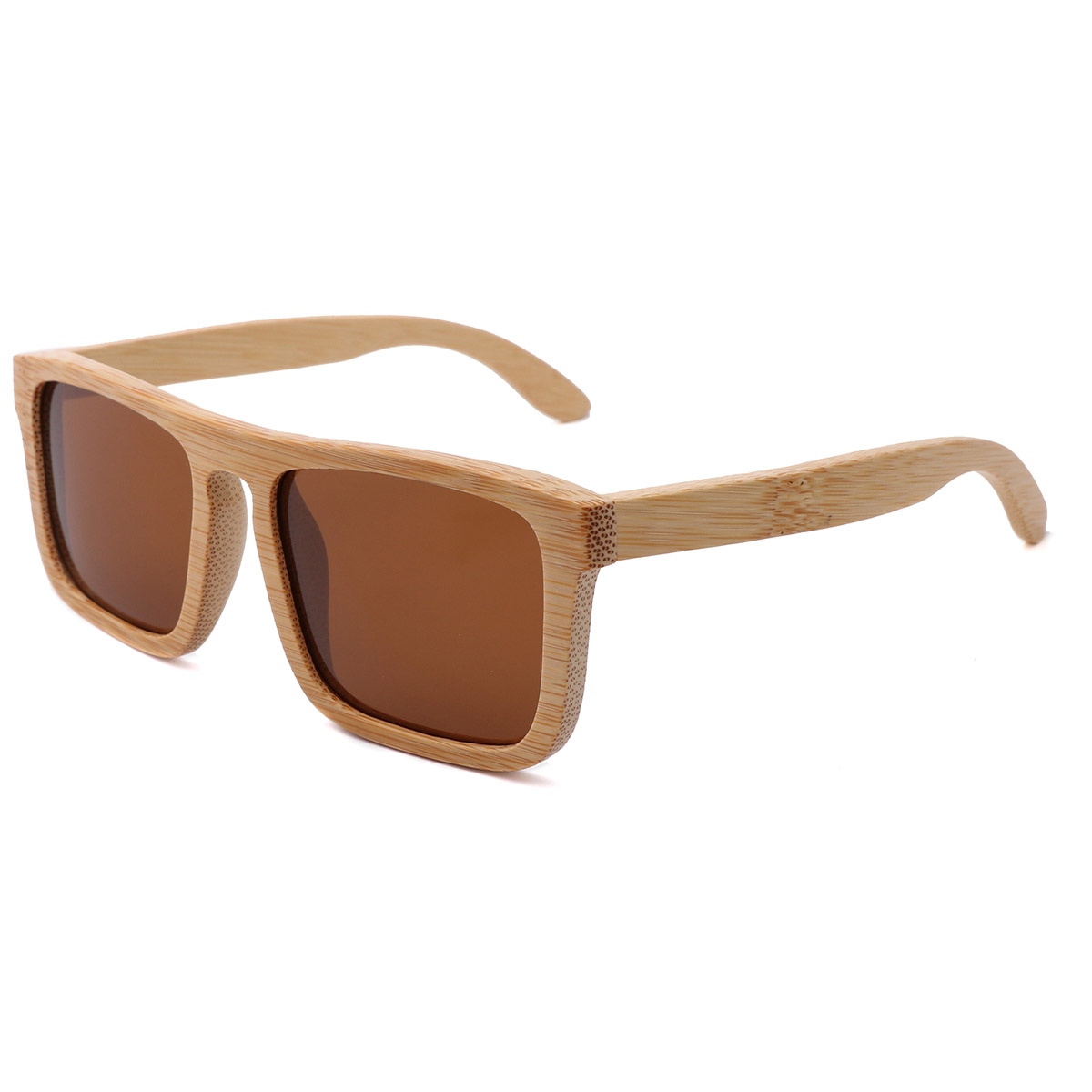 PERFUSORIUS Eco-amica Naturalis Bamboo Square Frame Sunglasses PERFUSORIUS Eco-amica Naturalis Bamboo Square Frame Sunglasses