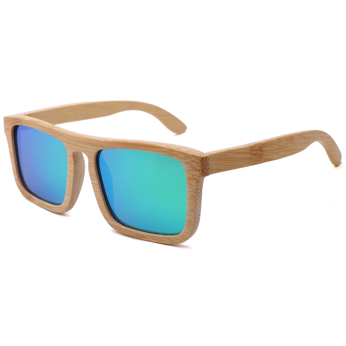PERFUSORIUS Eco-amica Naturalis Bamboo Square Frame Sunglasses PERFUSORIUS Eco-amica Naturalis Bamboo Square Frame Sunglasses