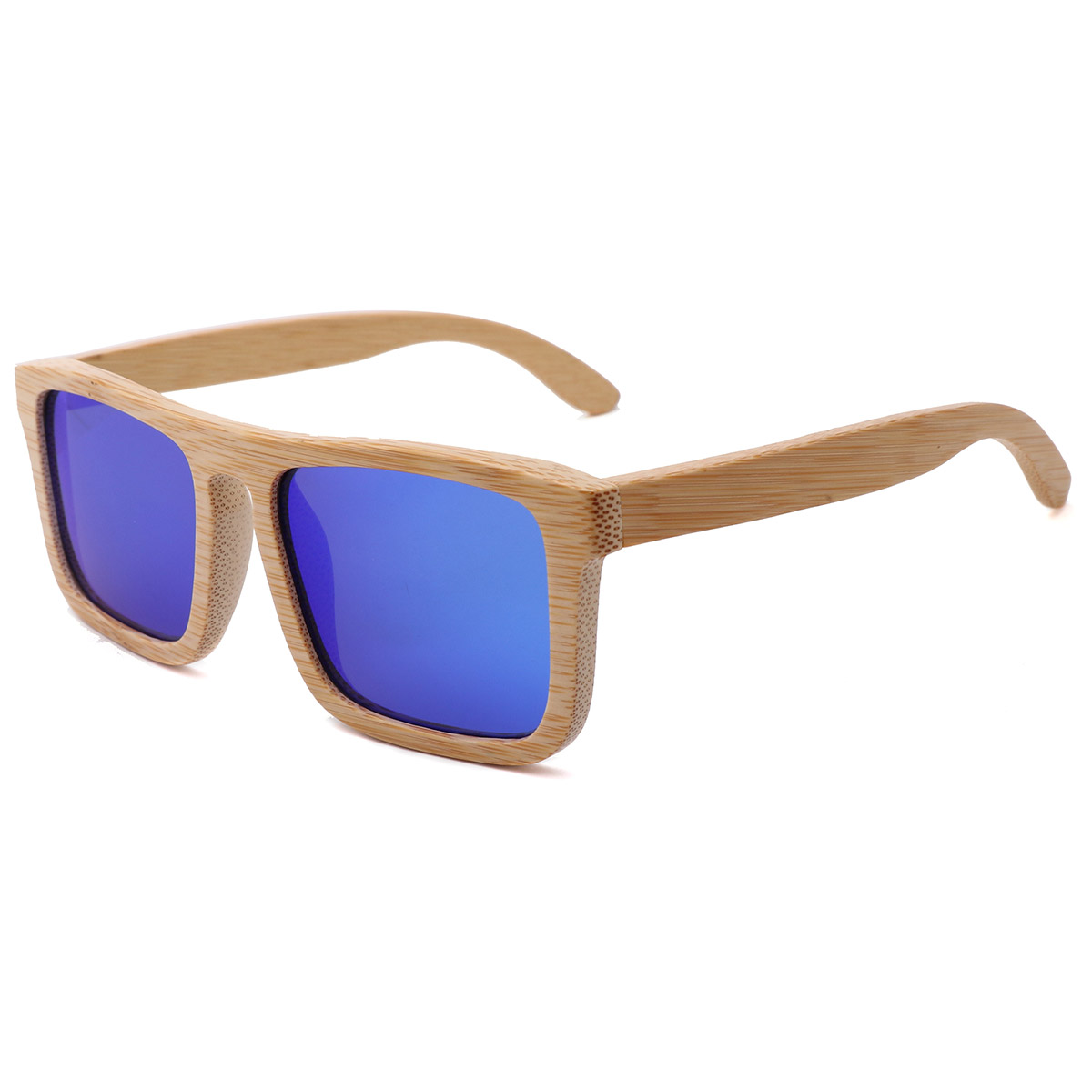 PERFUSORIUS Eco-amica Naturalis Bamboo Square Frame Sunglasses PERFUSORIUS Eco-amica Naturalis Bamboo Square Frame Sunglasses